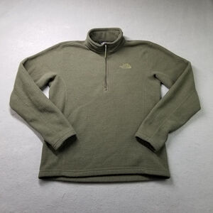 The North Face Sage Green Quarter-Zip Sweater